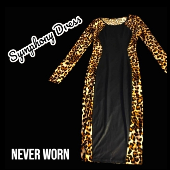 SYMPHONY 🆕 BODYCON STYLE      SEXY STRETCHY DRESS 🐆 - Picture 15 of 15